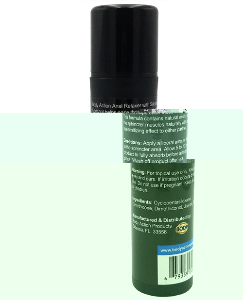 Body Action Anal Relaxer - 1.7 oz Pump Bottle