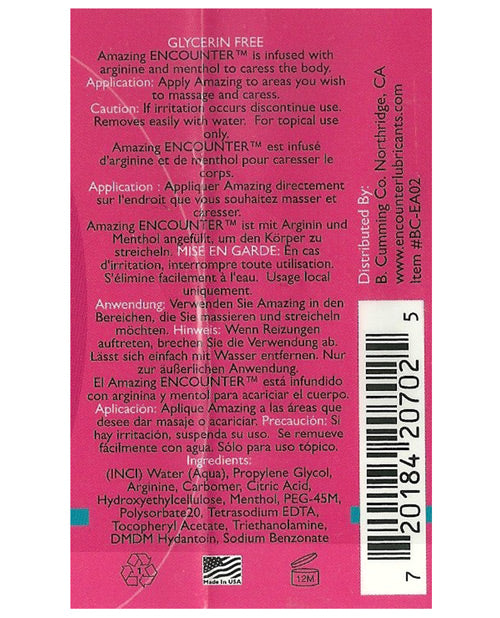 Encounter Female Arousal Lubricant - Amazing