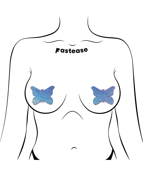 Pastease Premium Glitter Butterfly - Blue O/s