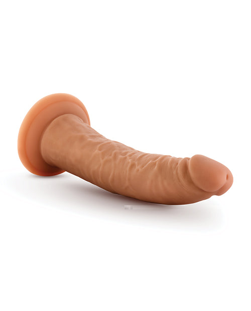 Blush Dr. Skin Glide 7.5" Self Lubricating Dildo - Mocha