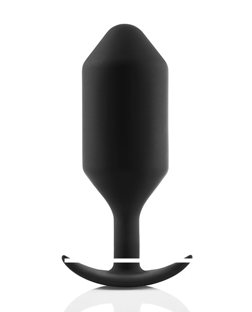 B-Vibe Weighted Snug Plug 6 - 515 g Black
