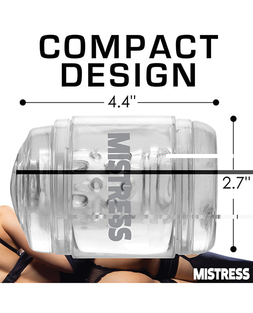 Curve Toys Mistress Double Shot Pussy & Ass Mini Masturbator - Clear