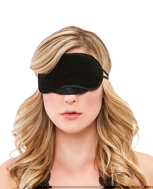 Lux Fetish Peek a Boo Love Mask - Black