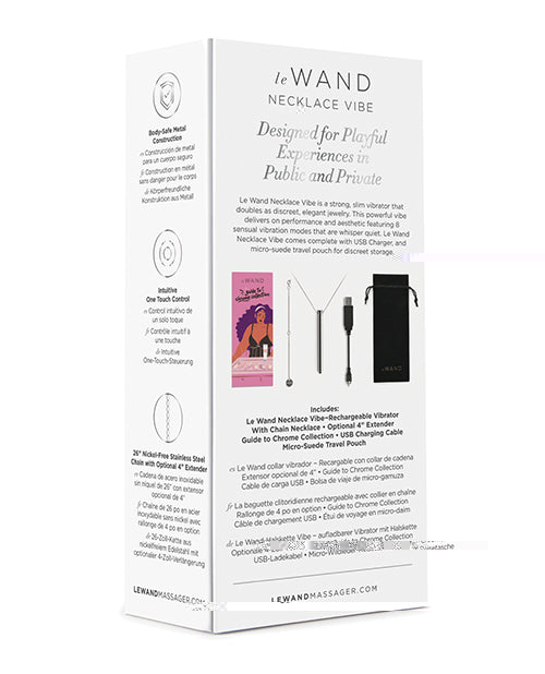 Le Wand Vibrating Necklace - Silver