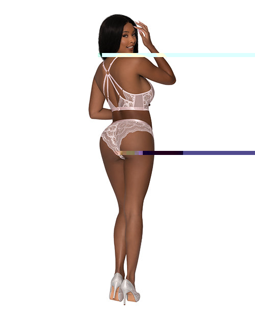 Seabreeze Strappy Back Cami & Short Blush L/XL