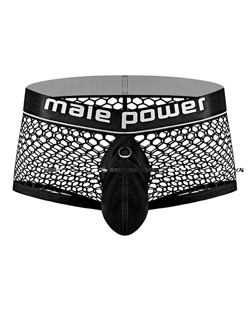 Cock Pit Fishnet Mini Cock Ring Short Black MD
