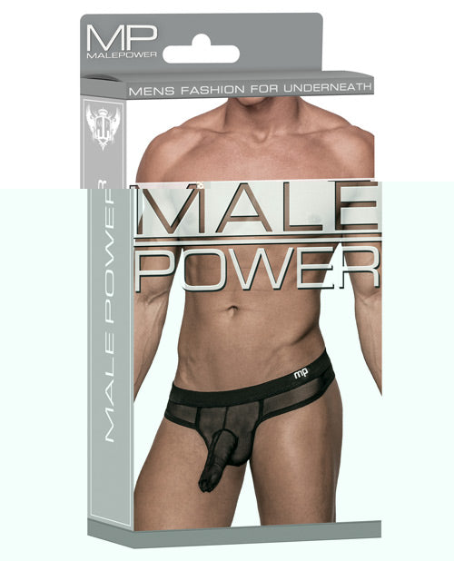 'hoser Stretch Mesh Thong Black S/m