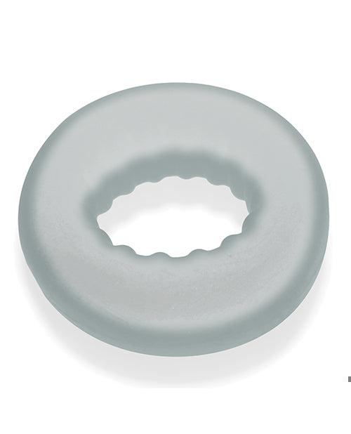 Oxballs Axis Rib Griphold Cockring - Clear Ice