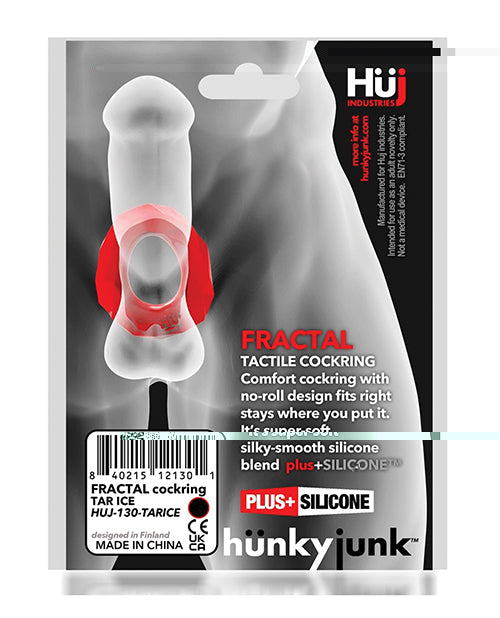 Hunky Junk Fractal Cockring - Clear Ice