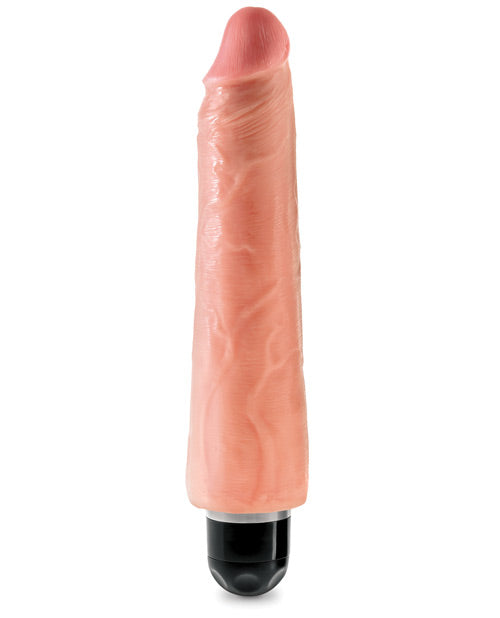 King Cock 9" Vibrating Stiffy - Flesh
