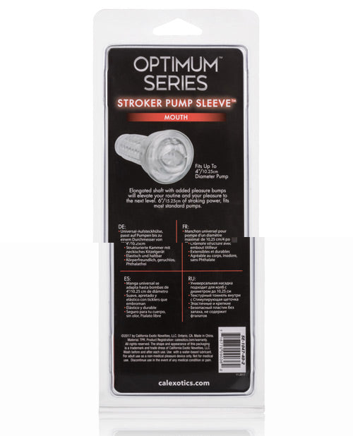 Optimum Series Stroker Pump Sleeve - Mouth Clear