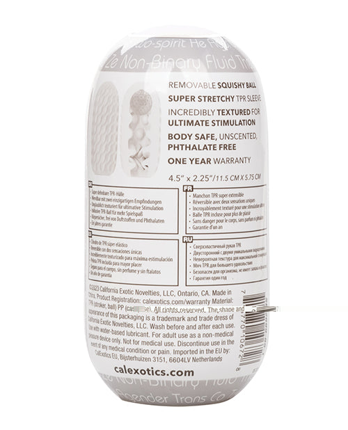 Boundless Reversible Squishy Ball Stroker - Smoke
