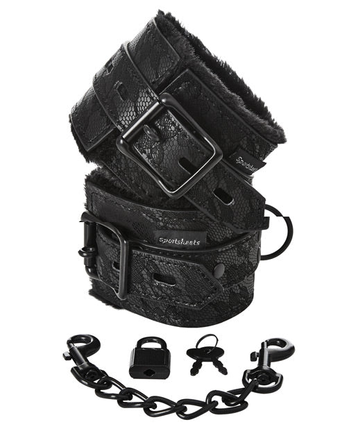 Sincerely Lace Fur Lined Handcuffs