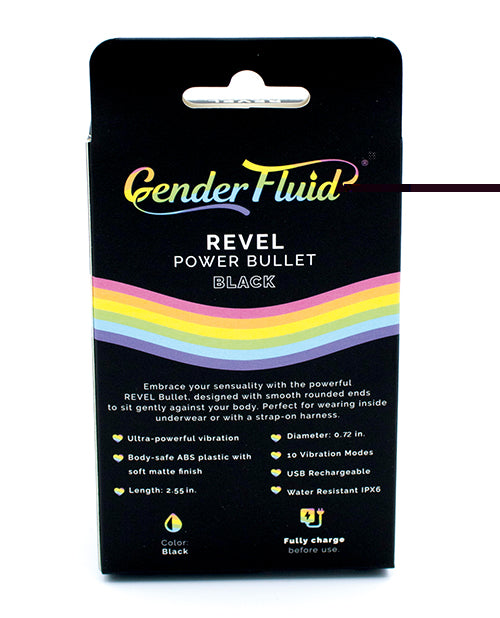 Gender Fluid Revel Power Bullet - Matte Black
