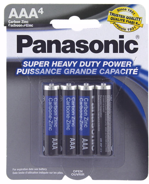 Panasonic Super Heavy Duty Battery AAA - Pack of 4