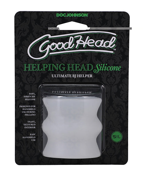 GoodHead Helping Head Silicone Stroker - Frost