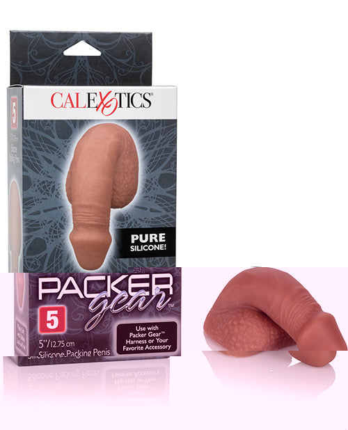 Packer Gear 5" Silicone Packing Penis - Brown