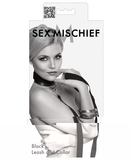 Sex & Mischief Leash & Collar - Black