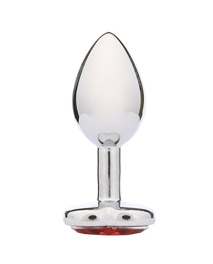 WhipSmart Heartbreaker 2.5" Heart Crystal Butt Plug - Red