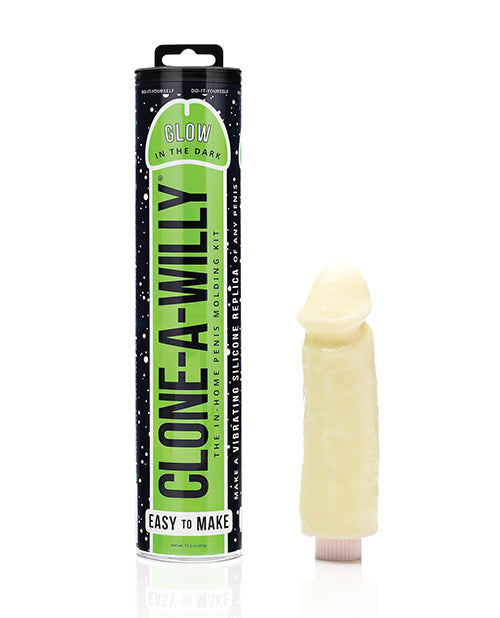 Clone-A-Willy Kit Vibrating Glow in the Dark - Green