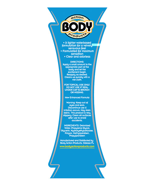 Body Action Ultra Glide Water Based - 4.4 oz Bottle