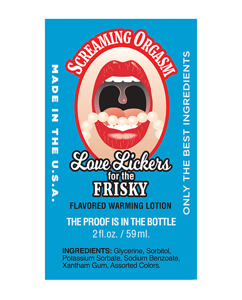 Love Lickers - 2 oz Screaming Orgasm Raspberry