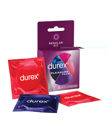 Durex Condom Pleasure Pack - Box of 3