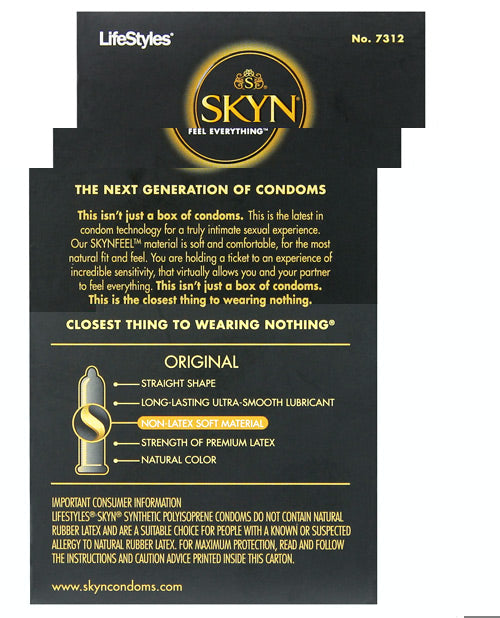 Lifestyles SKYN Original Condoms - Box of 12