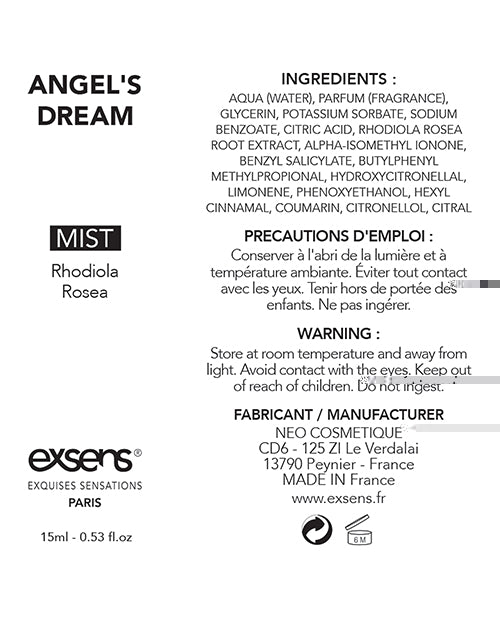 EXSENS of Paris Endorphins Booster - 15 ml Angels Dream