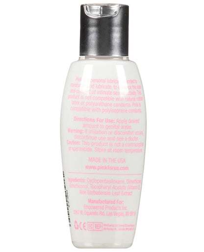 Pink Silicone Lube - 2.8 oz Flip Top Bottle