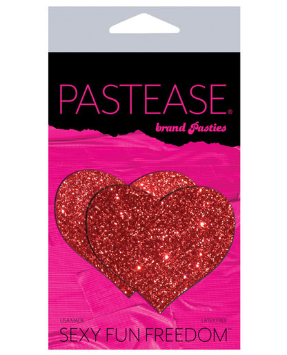 Pastease Premium Glitter Heart -  Red O/S