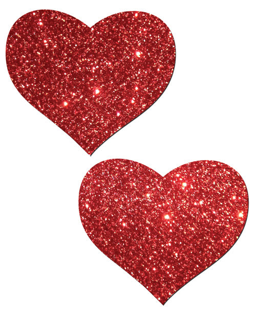 Pastease Premium Glitter Heart -  Red O/S