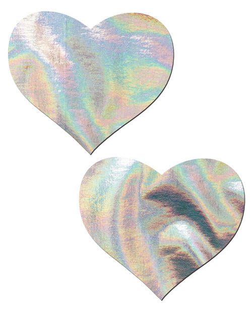 Pastease Premium Hologram Heart - Silver O/S