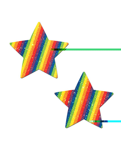 Pastease Premium Glitter Star - Rainbow O/S
