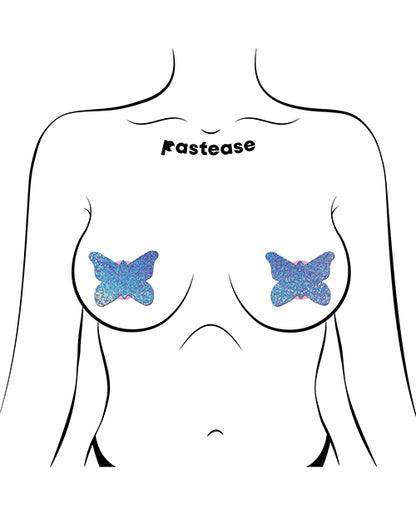Pastease Premium  Glitter Butterfly - Blue O/s