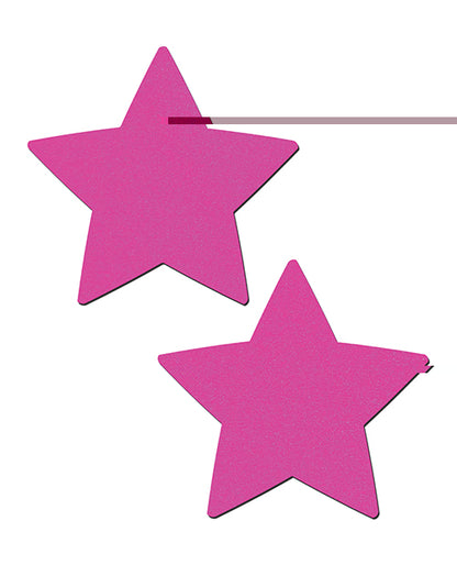 Pastease Basic Star Black Light Reactive - Neon Pink O/S