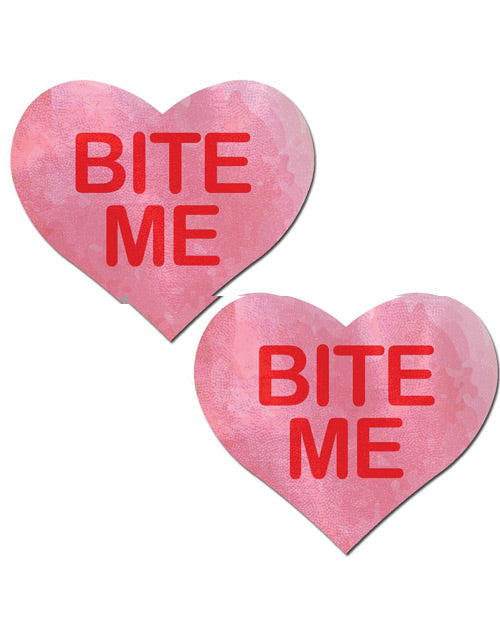 Pastease Premium Bite Me Heart - Pink/Red O/S