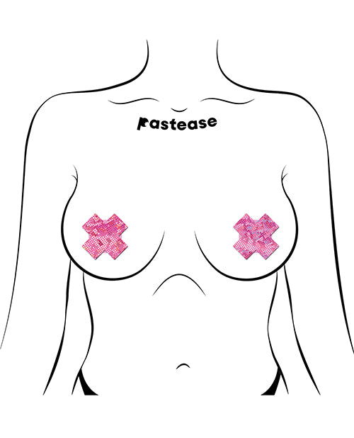 Pastease Premium Petites Disco Plus X - Pink O/S Pack of 2 Pair