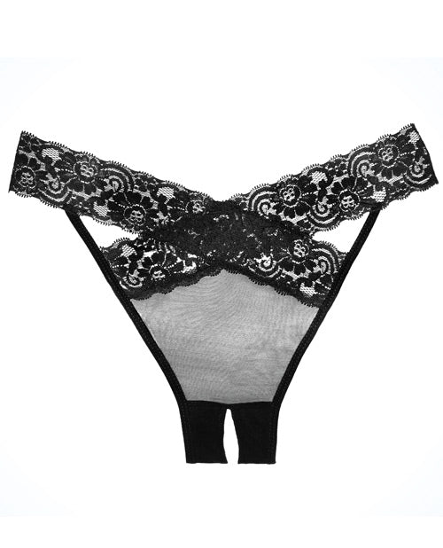 'adore Sheer & Lace Desire Panty Black O/s