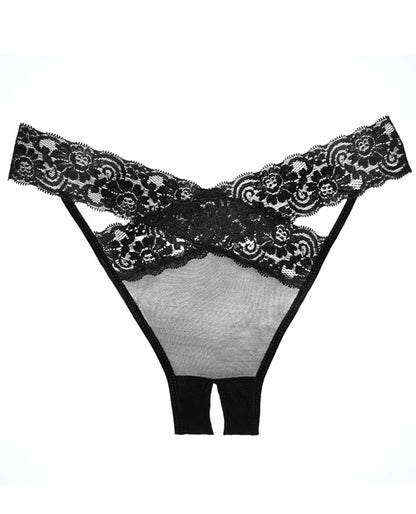 'adore Sheer & Lace Desire Panty Black O/s