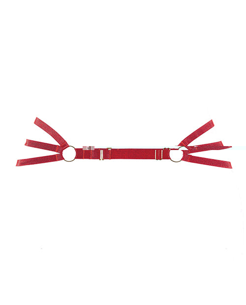Adore Femme Fatale Waist Harness w/Detachable Garters Red O/S