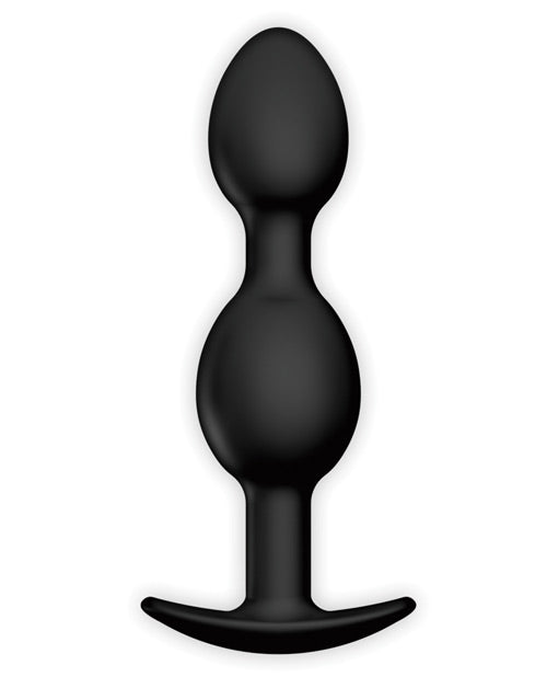 Pretty Love 4.05" Silicone Anal Plug w/Ball - Black