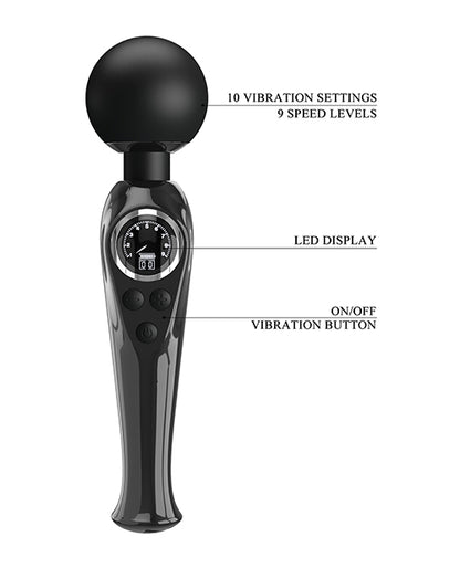 Pretty Love Skylar LED Digital Display Wand - Black