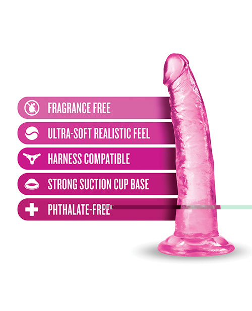 Blush B Yours Plus 7" Lust n' Thrust Dildo - Pink