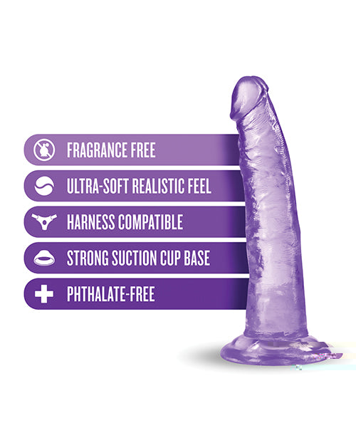 Blush B Yours Plus 7" Lust n' Thrust Dildo - Purple