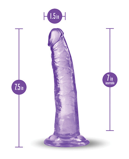 Blush B Yours Plus 7" Lust n' Thrust Dildo - Purple