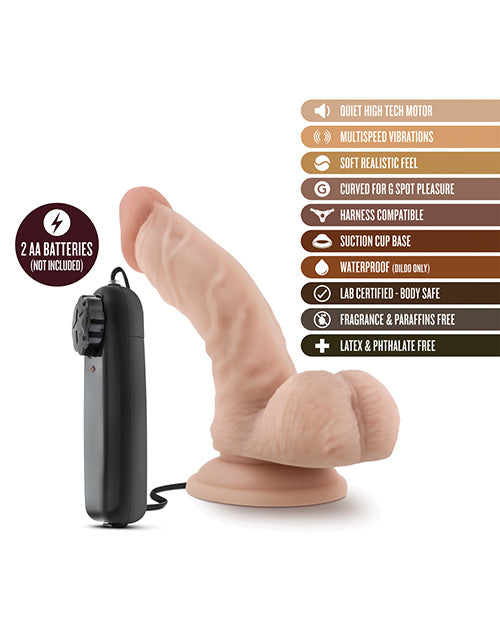 Blush Dr. Skin Dr. Ken 6.5" Cock w/Suction Cup - Vanilla