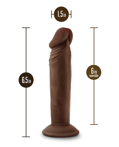 Blush Dr. Skin Plus 6" Posable Dildo - Chocolate