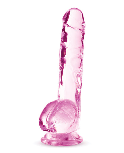 Blush Naturally Yours 8" Crystalline Dildo - Rose