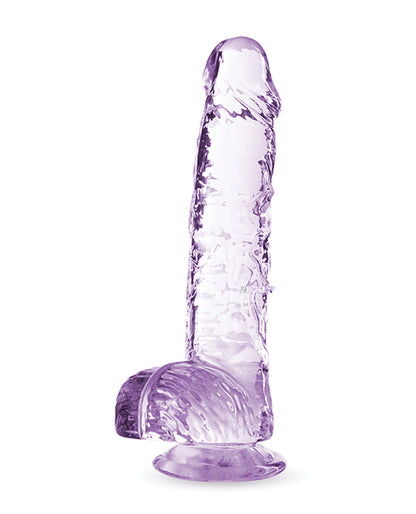 Blush Naturally Yours 6" Crystalline Dildo - Amethyst